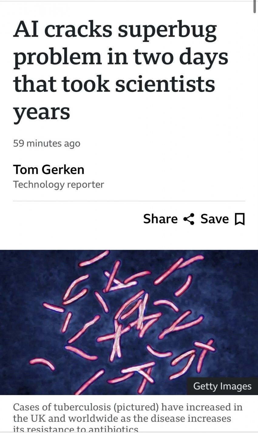 BBC: 과학자들이 수년동안 붙들던 슈퍼버그 문제를 AI가 이틀만에 해결.jpg_1.png