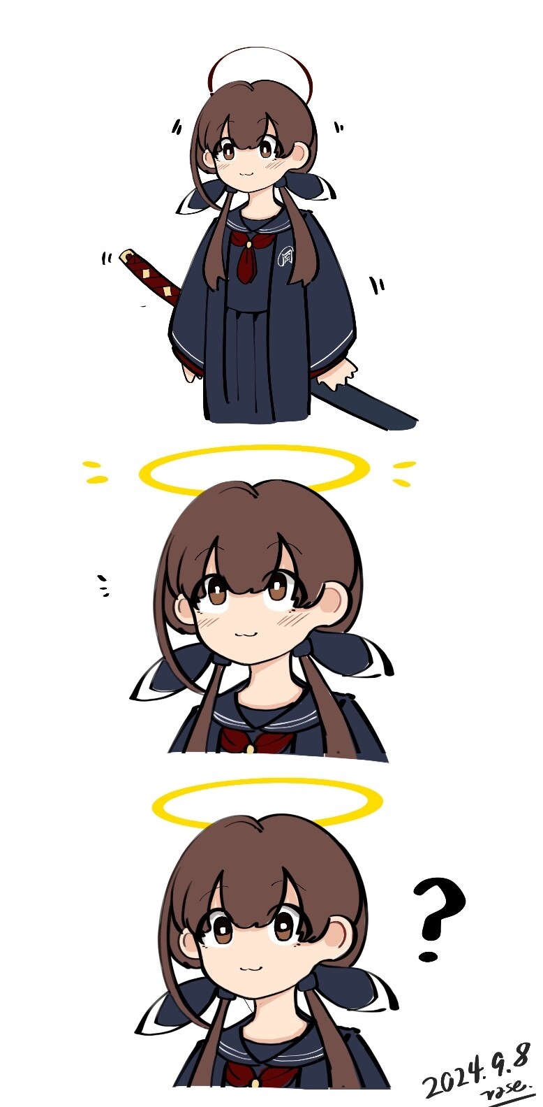 KV) "앗 선생님 코하네쨩의 광륜이 변하고잇어요!!"_1.jpg