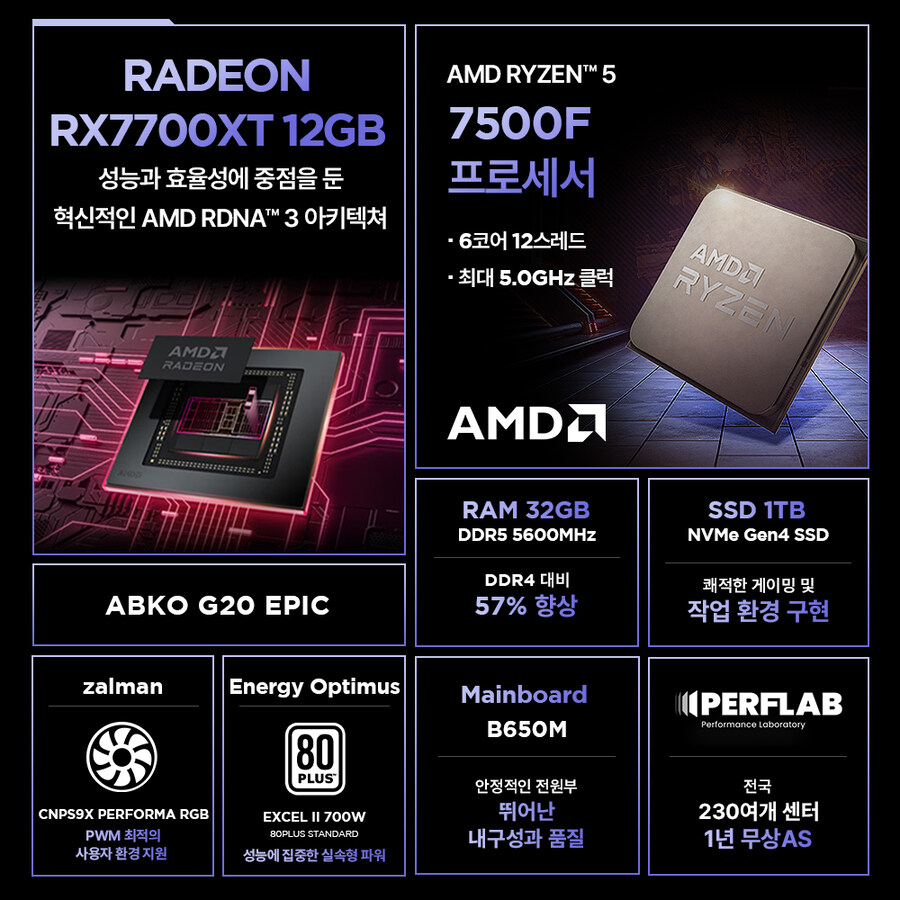 퍼플랩 PC, RX7700XT 이 가격에 이 구성을?? 11번가 십일절 참여!_3.jpg
