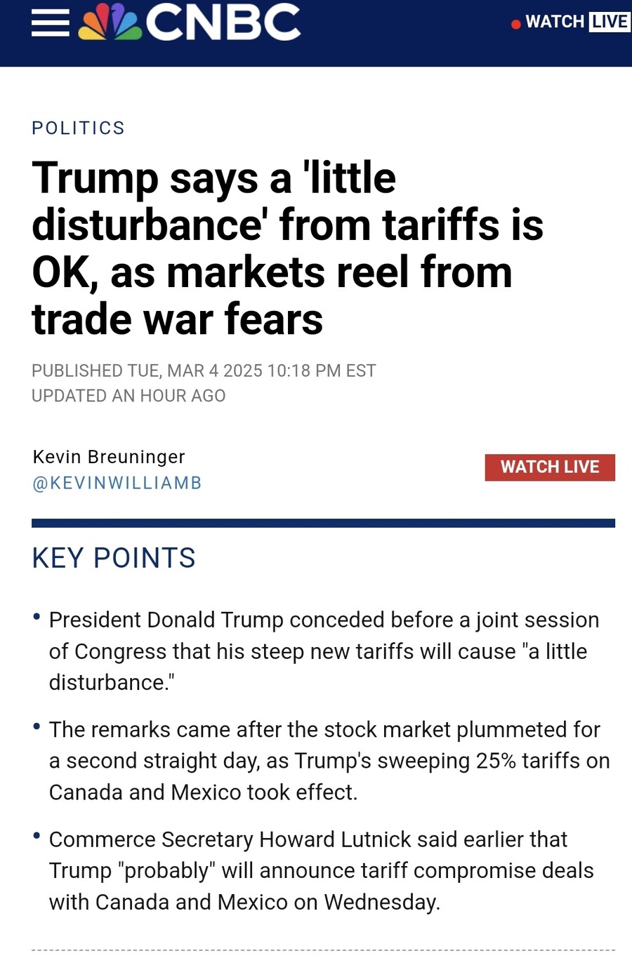 트럼프 " 관세로 고생좀 하겠지만 감내해라 "_1.jpg