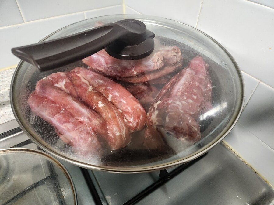 물가 너무비싸서 오리목뼈 간식 만들기_5.jpg