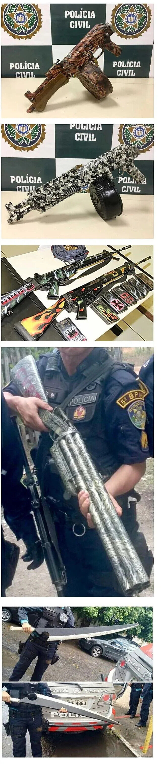 브라질 경찰이 압수한 불법무기들_1.jpg