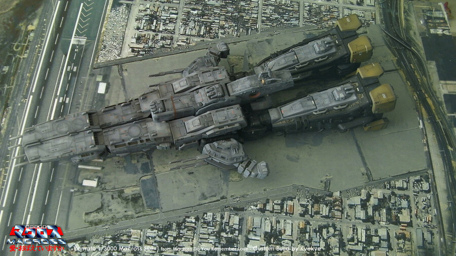 [커스텀] SDF-1 Macross 초시공요새 마크로스 1/3000 베이스와 본체_19.jpg