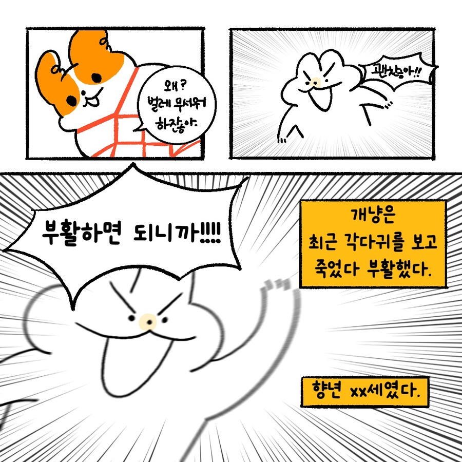 [냥뇽툰] 여름... 캠핑이었다 후기 + 4컷 만화 (강아지 사진도 있어요!)_3.jpg