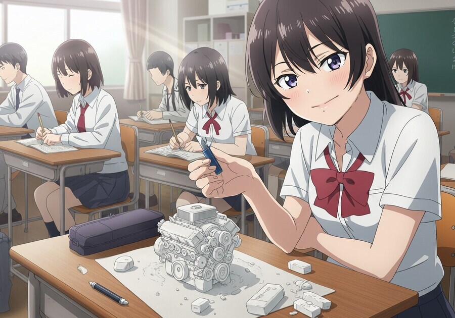 신경쓰이는 옆자리 여자애_1.jpg