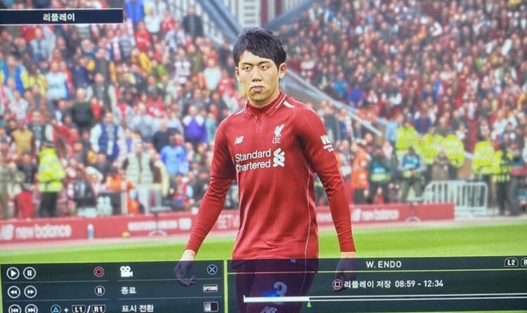 PS4) 위닝2019, 웨스트햄으로 EPL플레이중 (vs 리버풀)_10.jpg