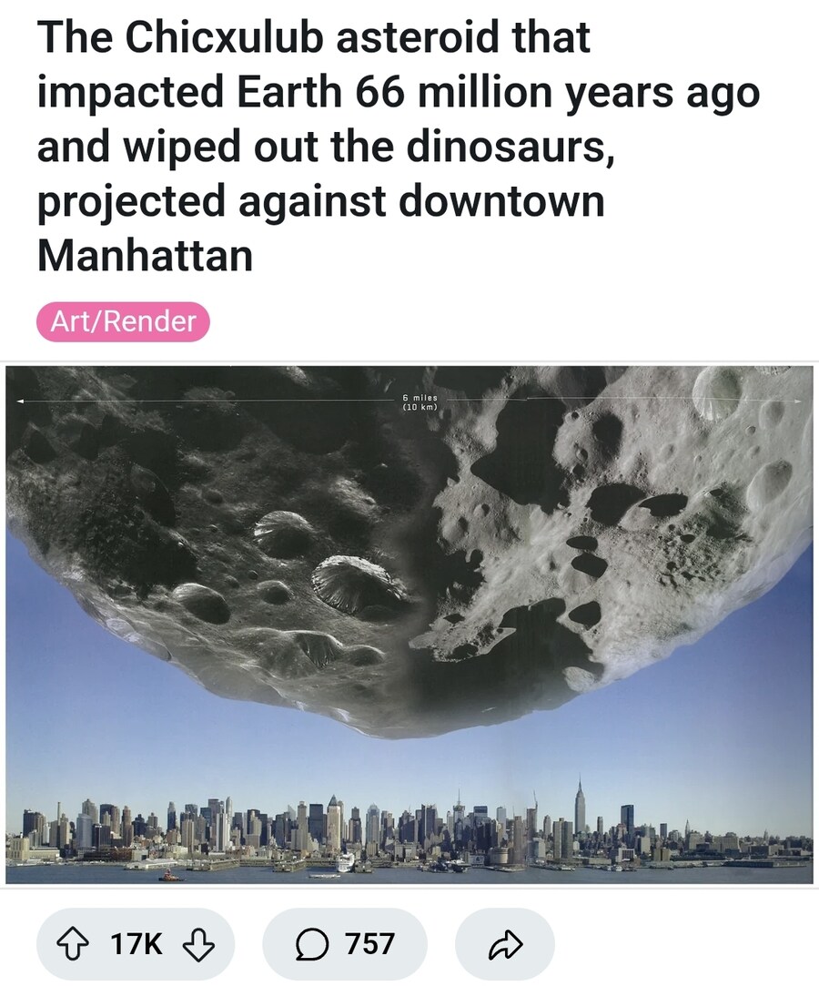 공룡을 멸망시킨 운석 실제 크기.jpg_1.jpg