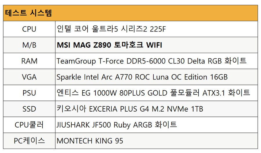 MSI MAG Z890 토마호크 WIFI 메인보드 인텔 225F 사용기_12.png