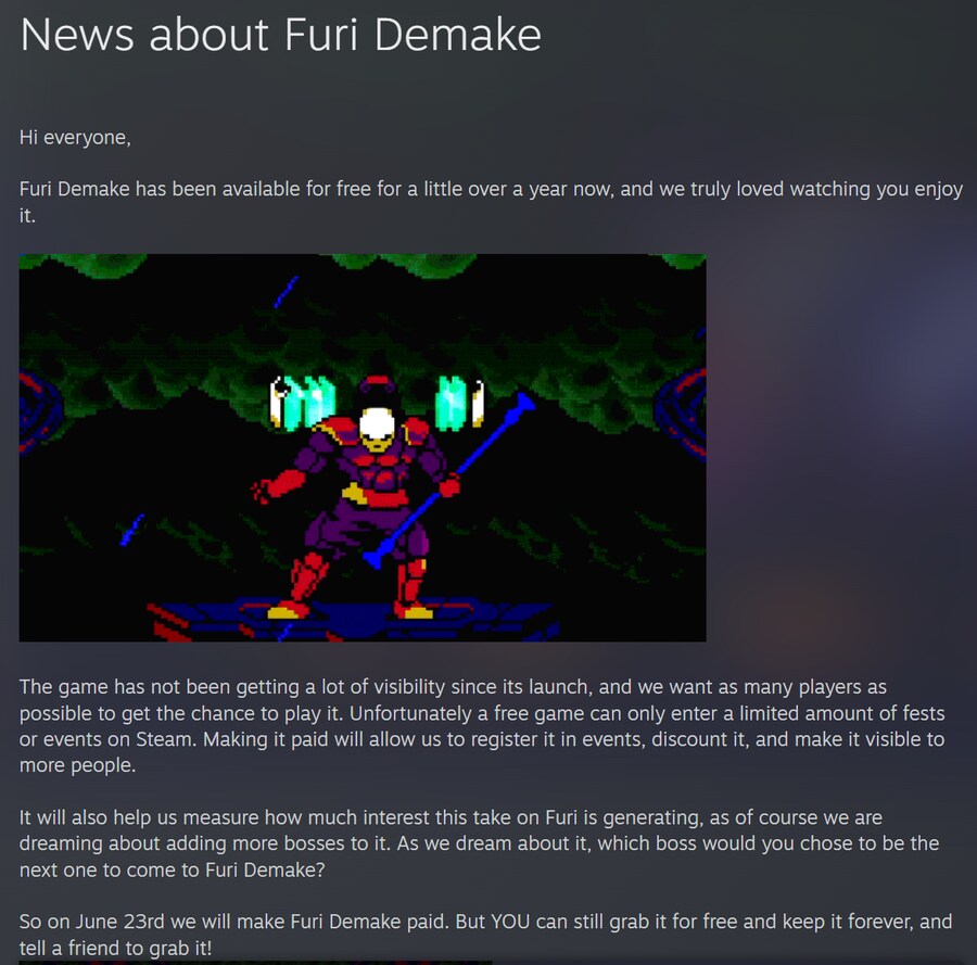 [스팀] Furi Demake - The Chain (무료)_2.png