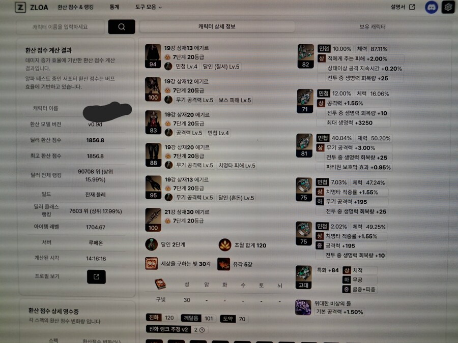 로아) 즐로아 점수를 효과적으로 올리고 싶은데.._1.jpg