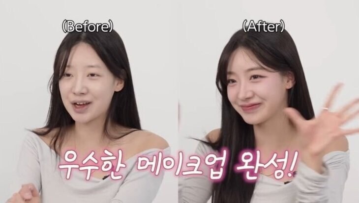 치어리더의 화장 전후 비교.jpg_2.jpg