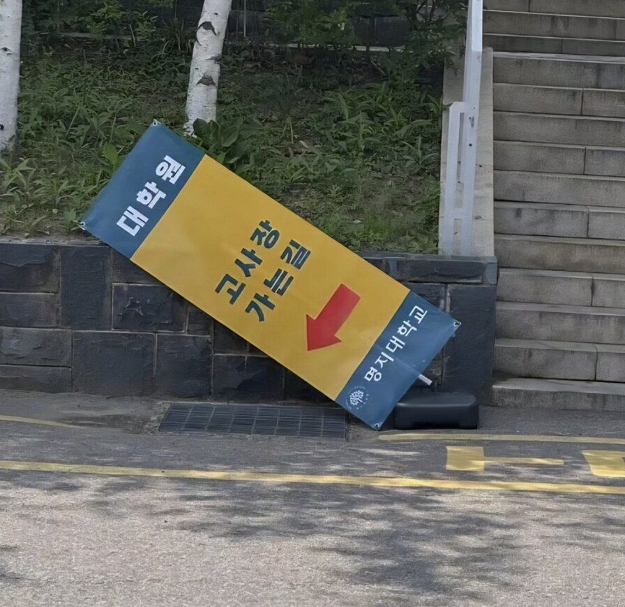 대학원 고사장 가는 길