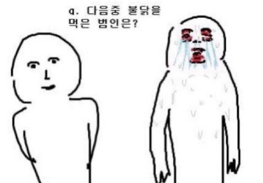 Q. 다음 중 불닭을 먹은 범인은?