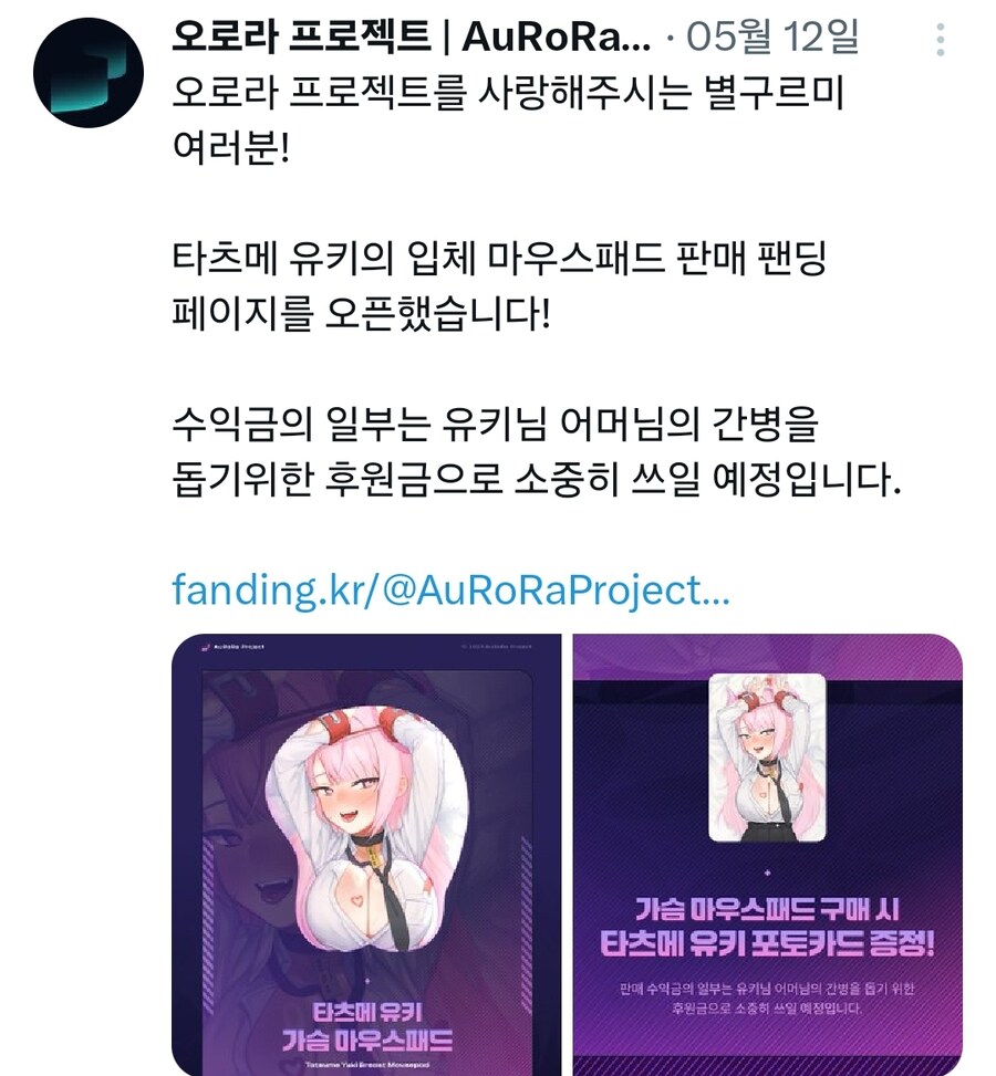 요번 어머니 백혈병 걸렸던 버튜버의 행적_5.jpg