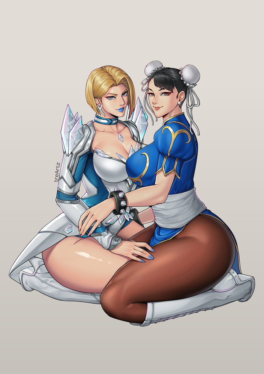 최고의 꿀벅지 춘리, 엠마 프로스트 팬아트_1.jpg