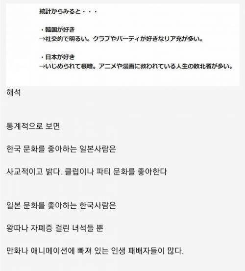 아싸들이 혐한에빠진다니 근거없는 소리 하지마라_1.jpg