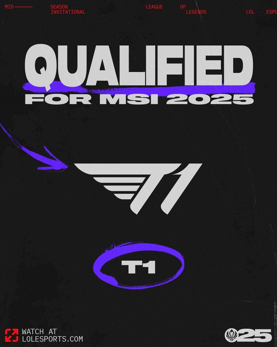 [LOL] T1, 2025 MSI 진출 확정_1.jpg