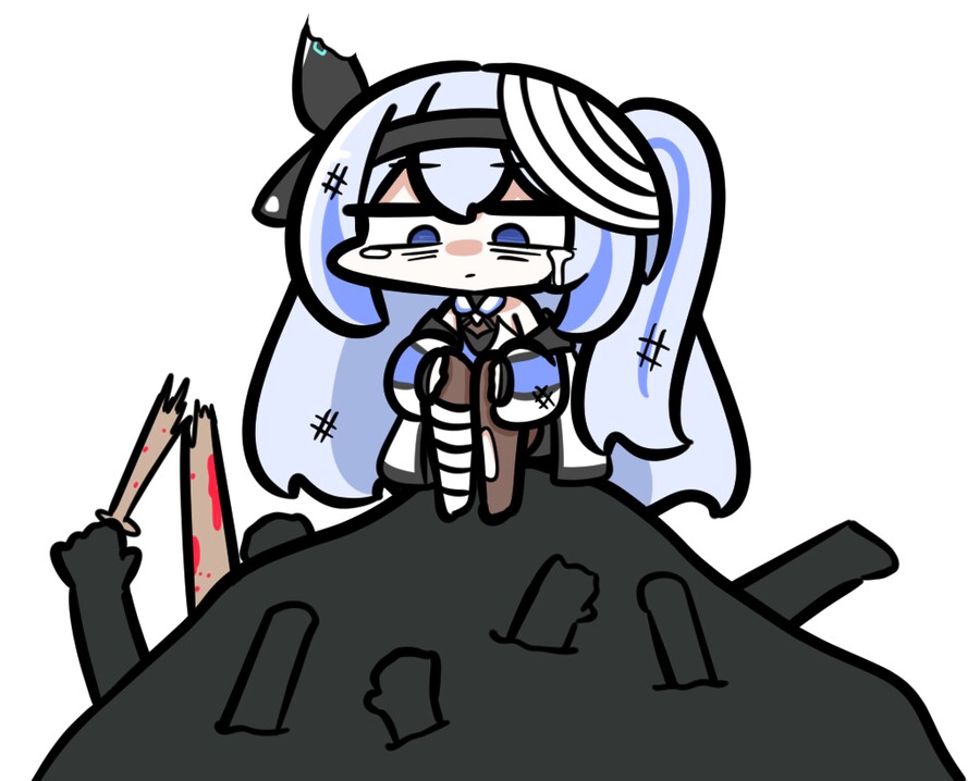 버튜버) 미루 이모가 좀보이드 세계서 외로운 짤!_1.png