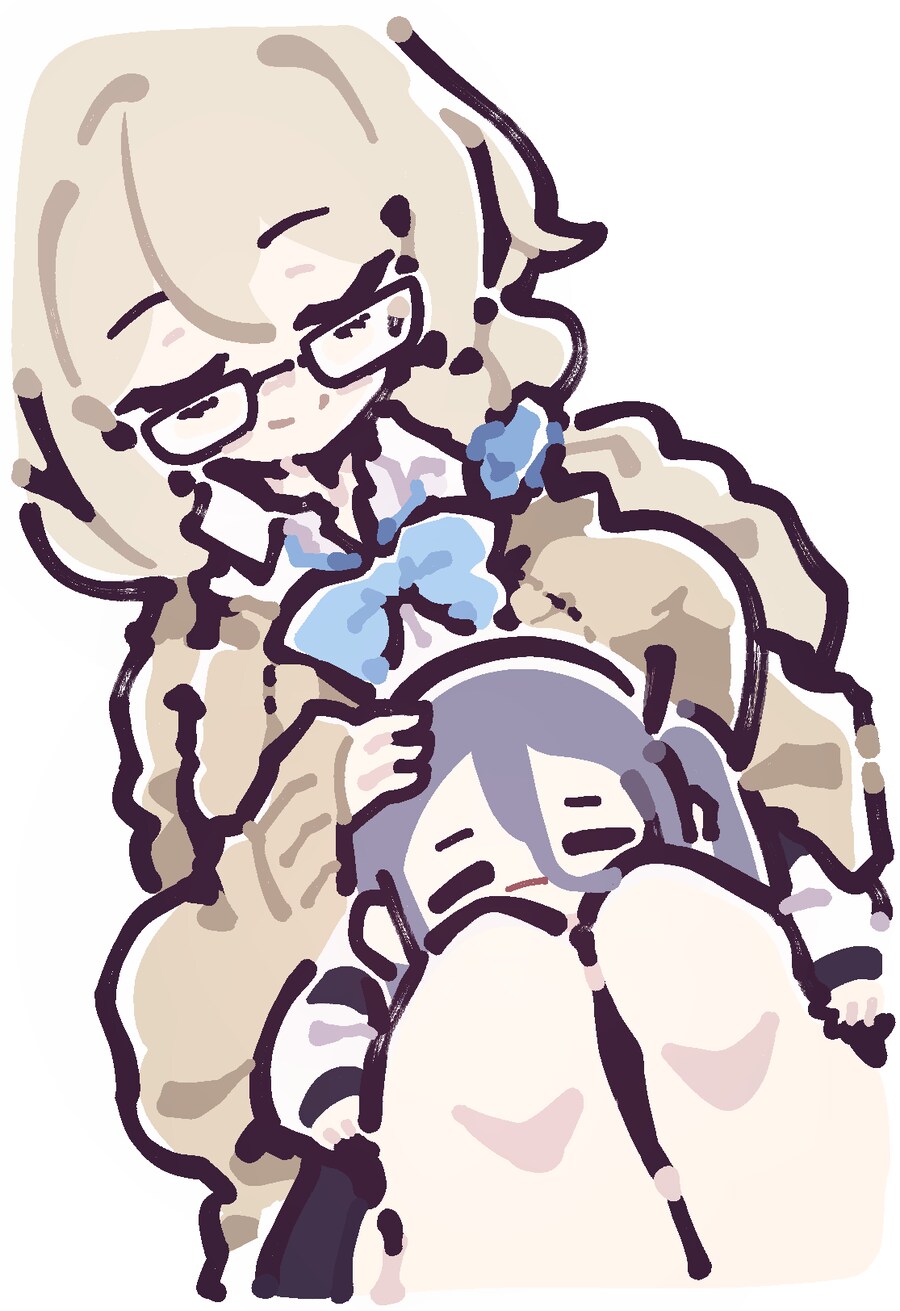 블루아카) 삐삐쀼쀼 - 허벅지 처형인에 당하는 아리스.jpg_3.png