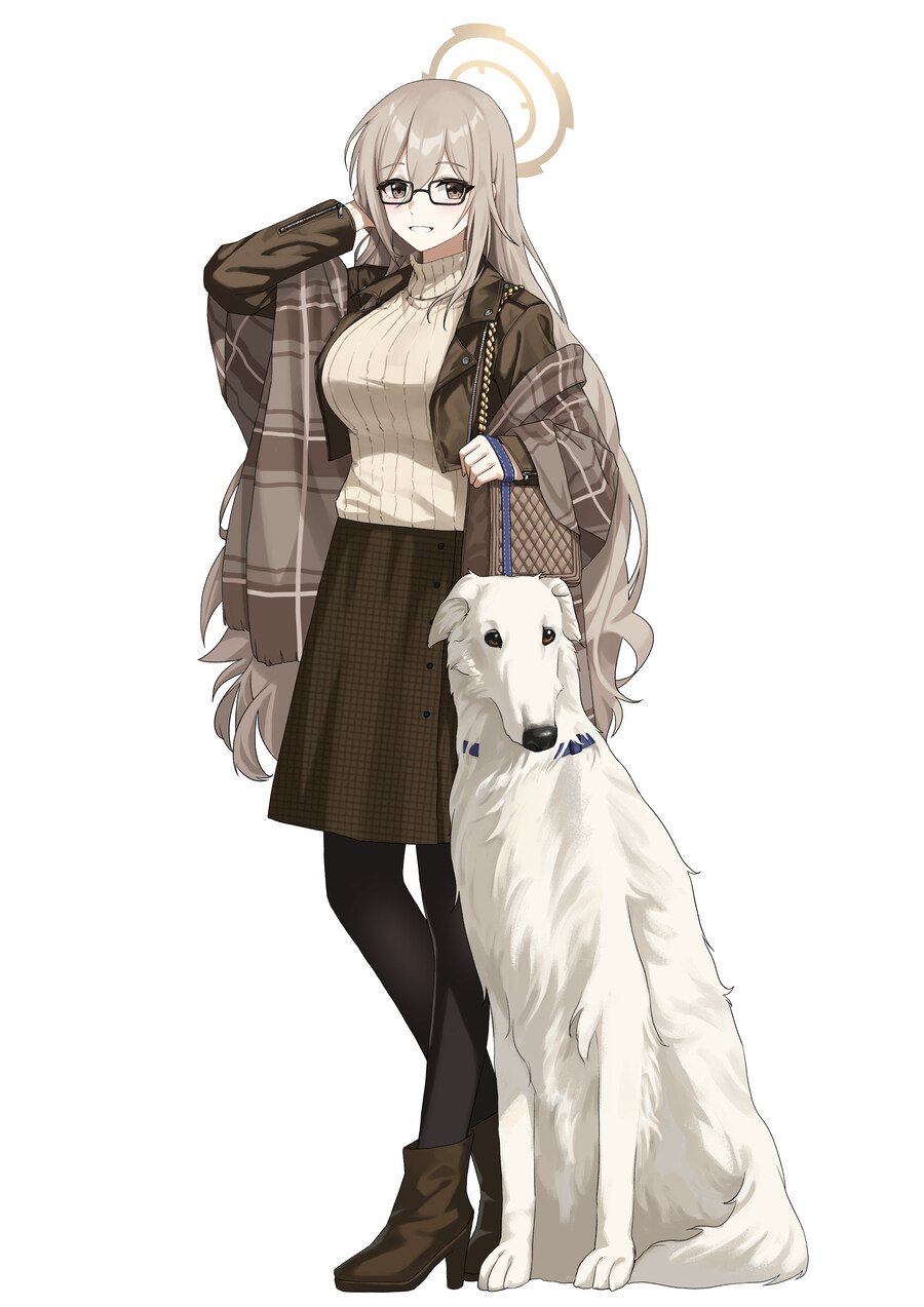블루아카)강아지랑 노는 학생들 모음_6.jpg
