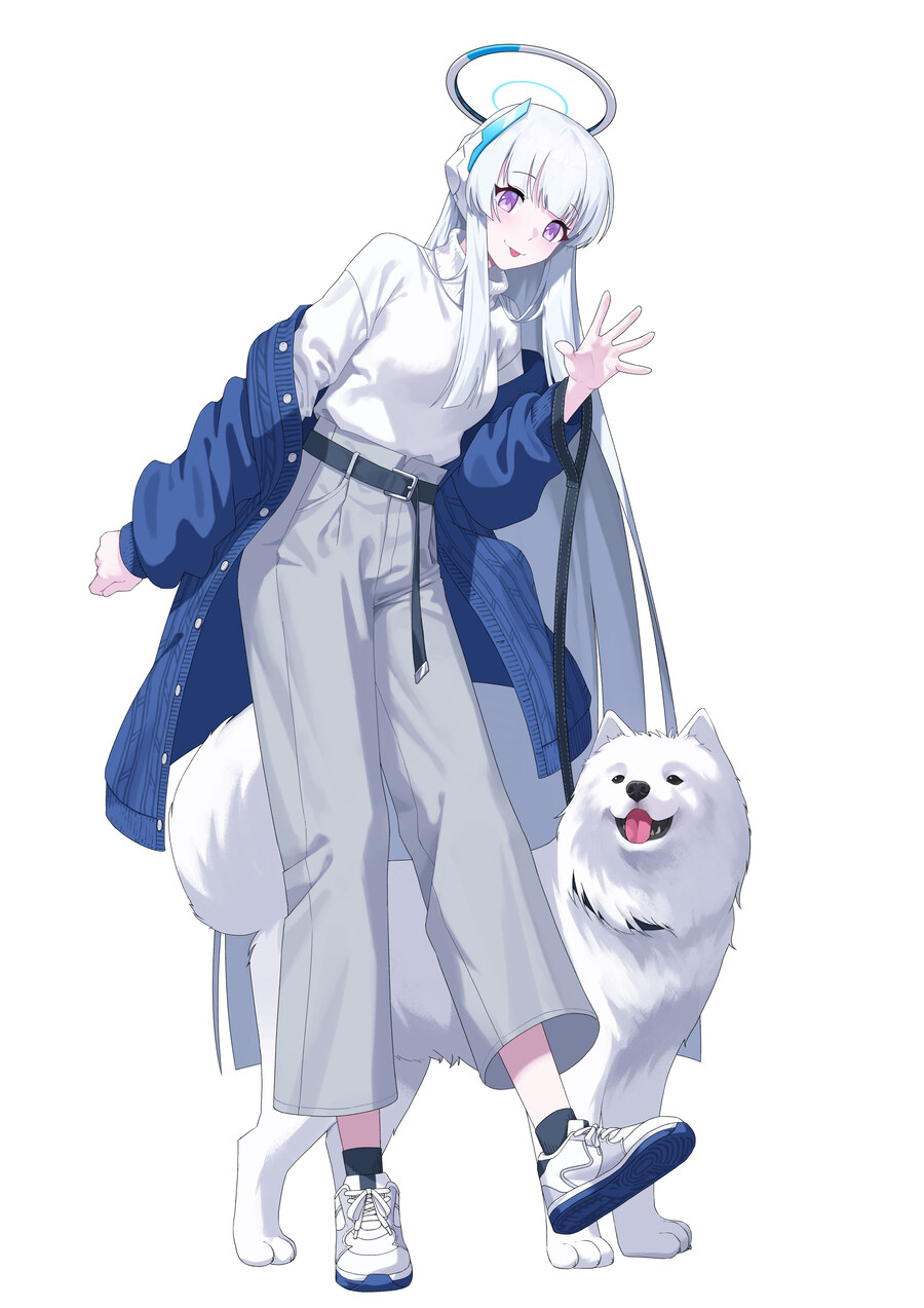 블루아카)강아지랑 노는 학생들 모음_18.jpg