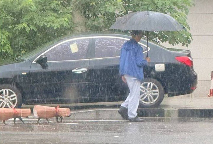 모닝 우비입고 산책하는 댕댕이랑 주인님_1.jpg