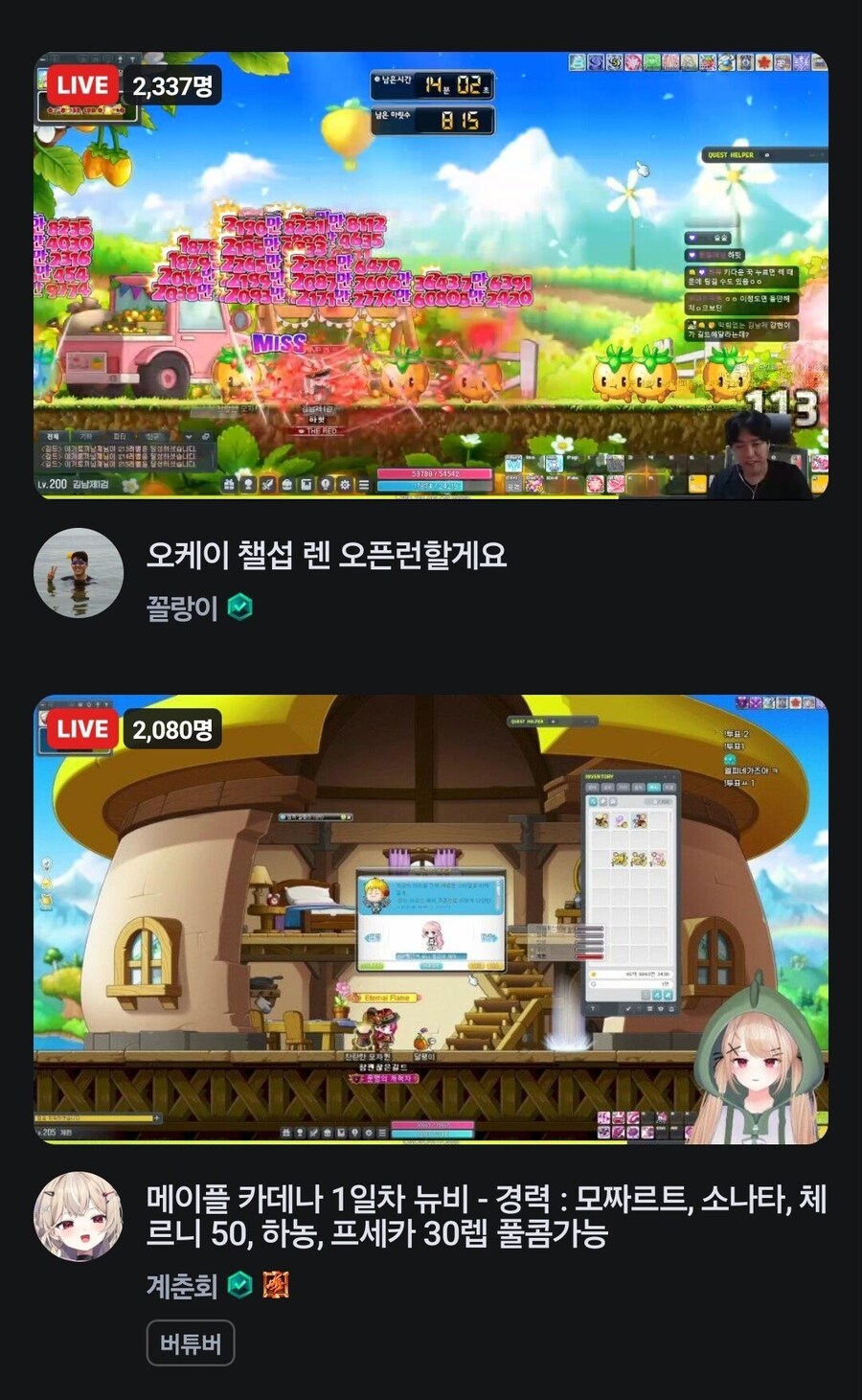 메이플/인방) 남녀에 따른 메이플 즐기는 방법_2.jpg