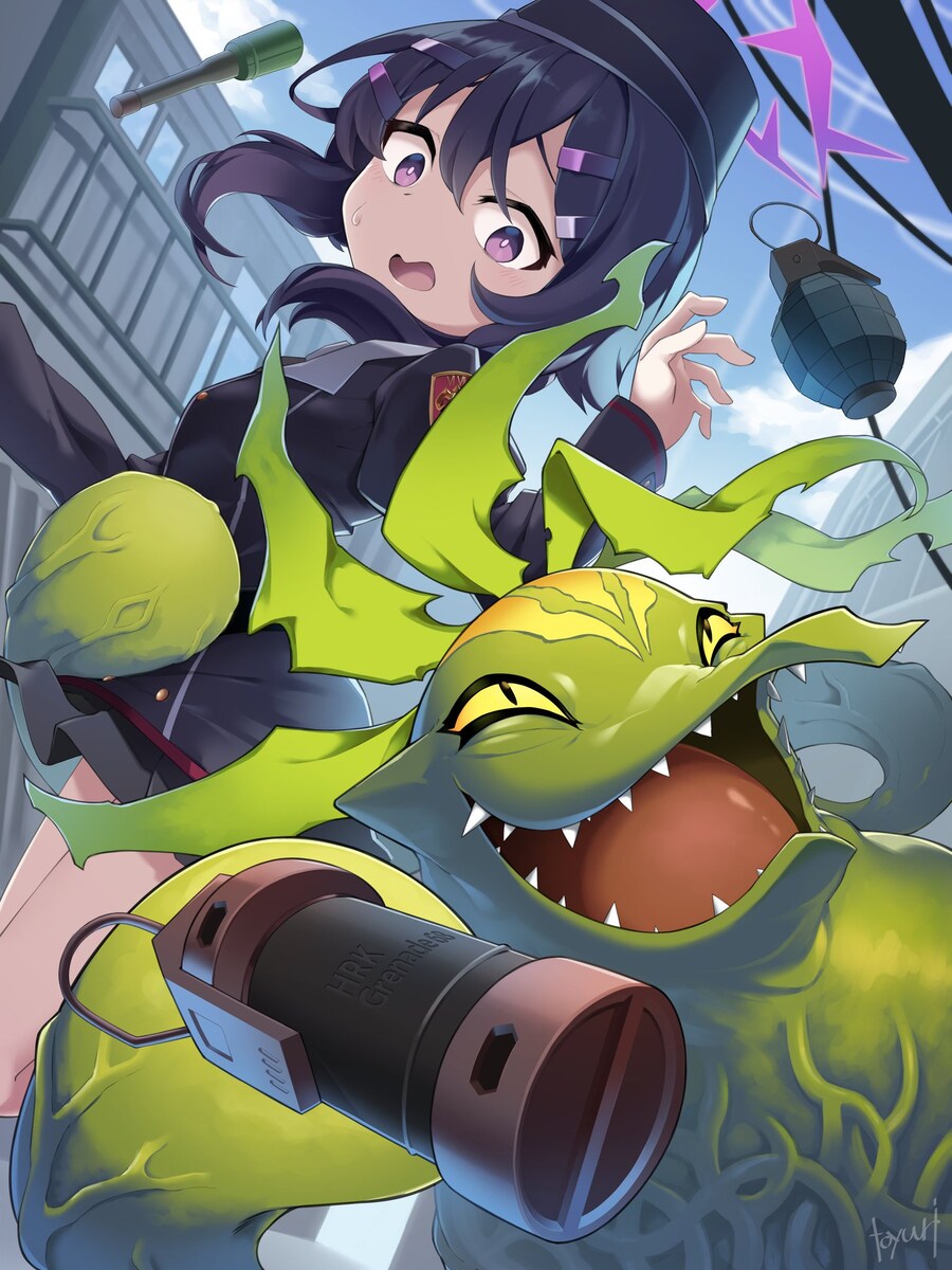 블루아카, 디지몬) 하루카와 작은 친구_2.jpg