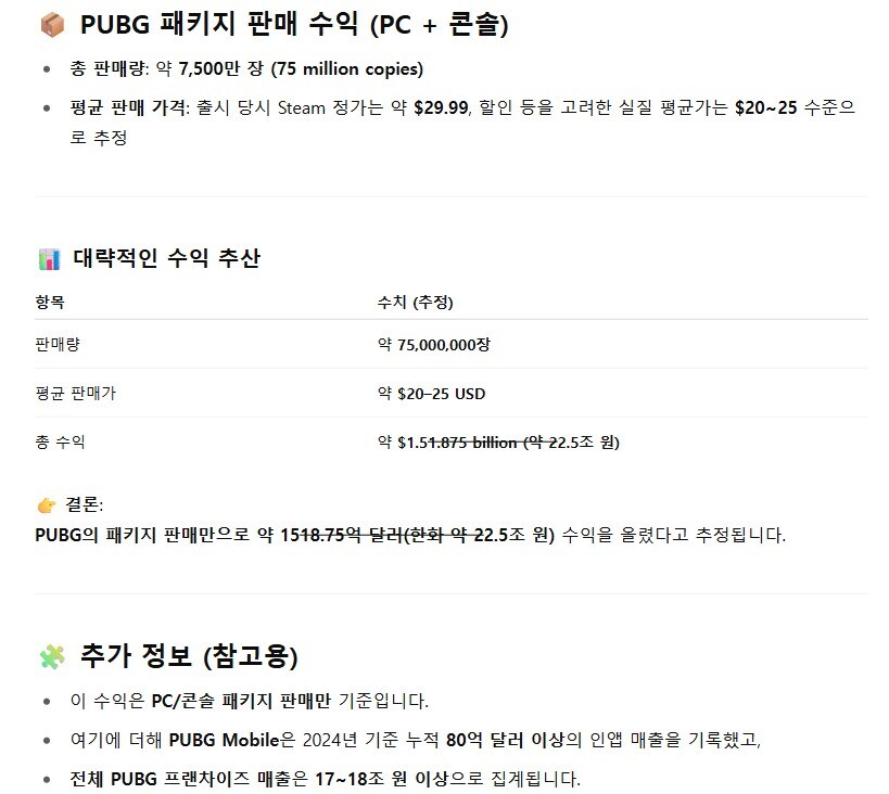 배틀그라운드로 벌어들인 수익이 현재까지 20조에 가깝다네 ㄷㄷ_1.jpg