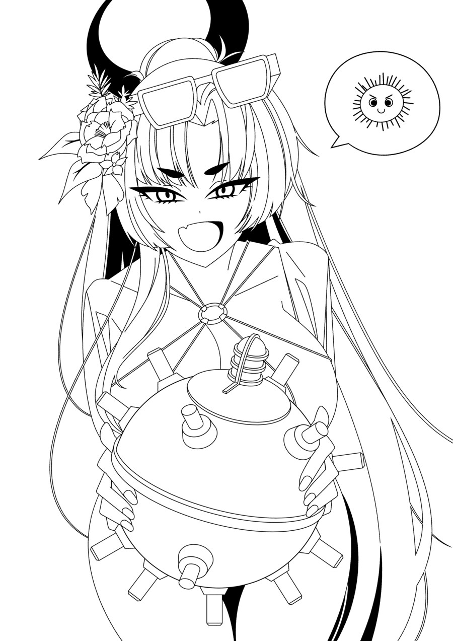 블아) ???: 선생님! 소녀가 신기한 성게를 주웠어와요!_1.png