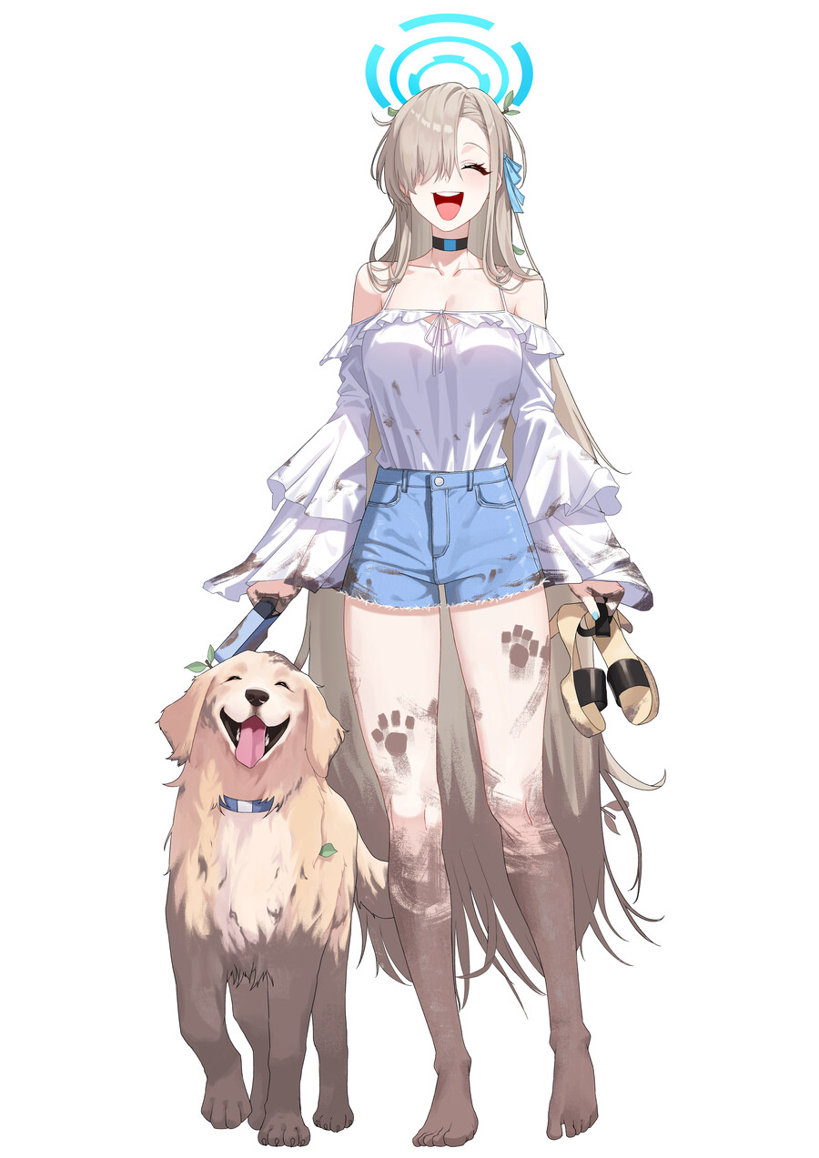 블루아카)학생들과 강아지 모음_14.jpg