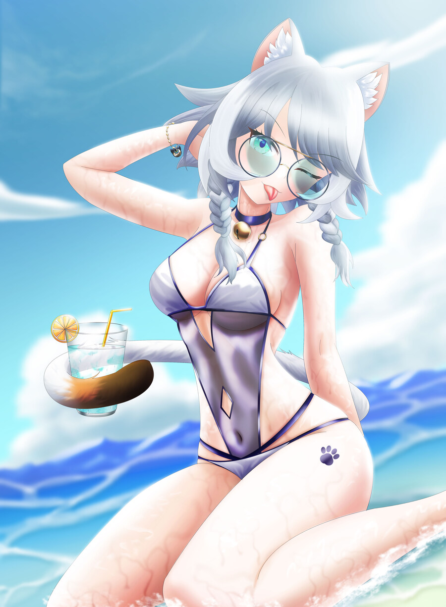 스타레일, ㅇㅎ)수영복 사이퍼를 그려보았습니다._1.jpg
