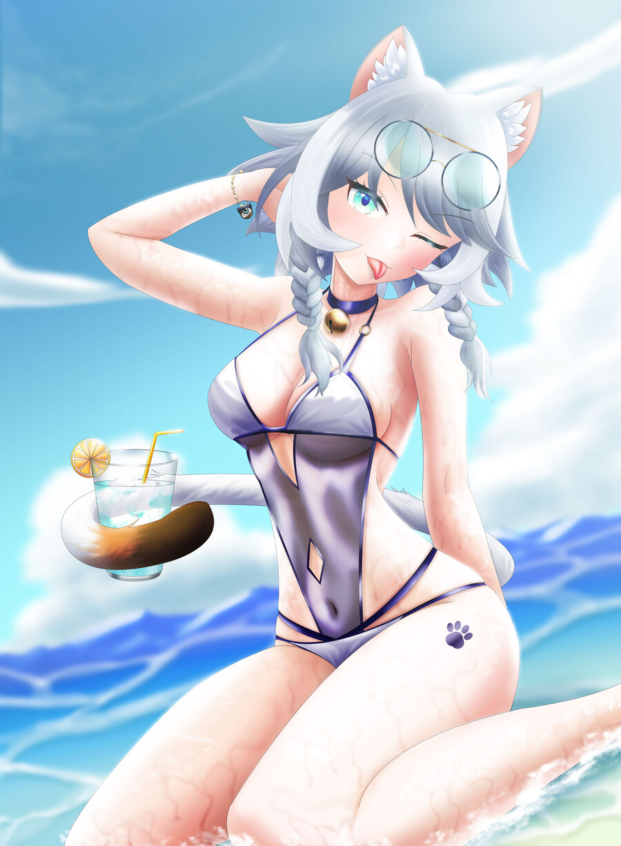 스타레일, ㅇㅎ)수영복 사이퍼를 그려보았습니다._2.jpg