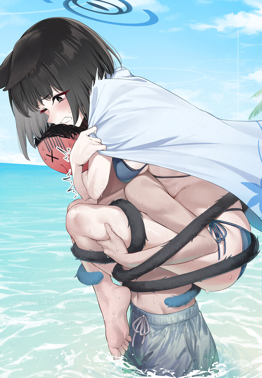 [블루아카] 물이 무서운 고양이_1.jpg
