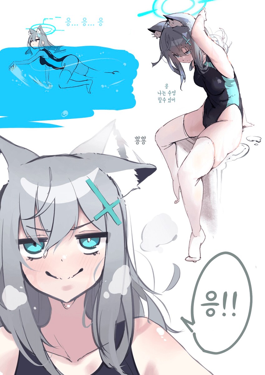 블루아카] 수영 족고수 시로코와 개허접 아비도스_1.png