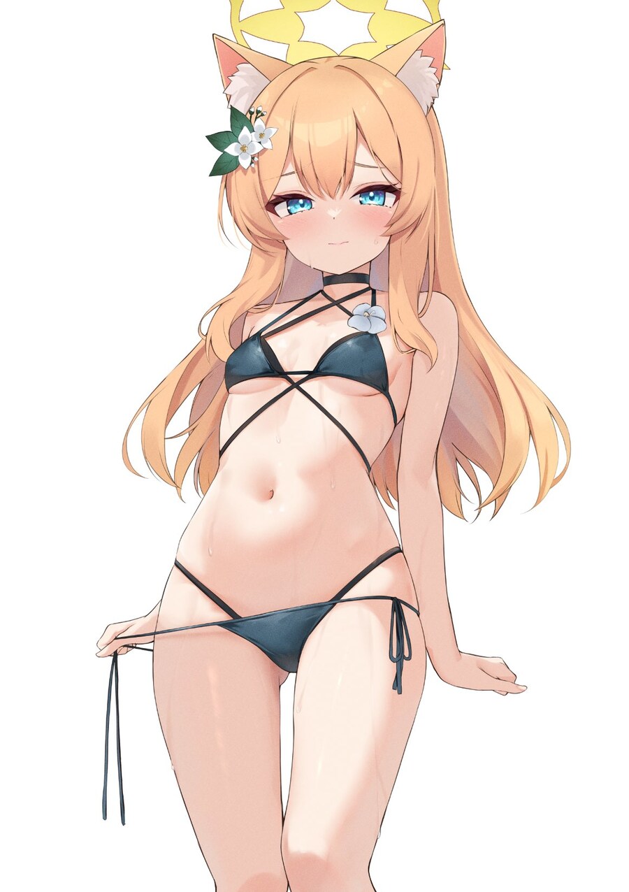 블루아카)후방)수영복 입은 고양이.jpg_1.jpg