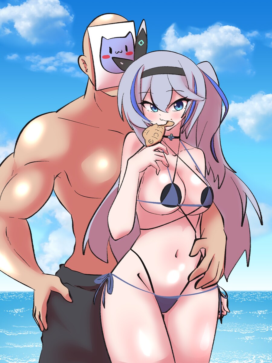 수영복 미루 이모가 조카몬이랑 놀아주는 짤!_1.png