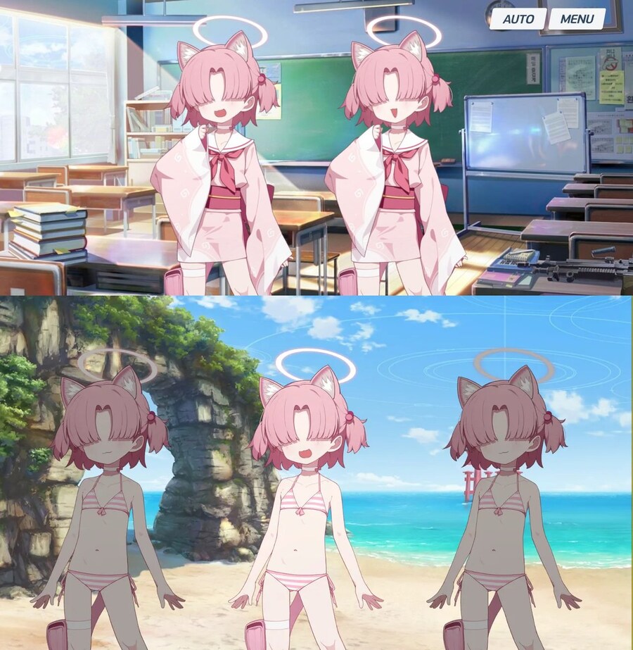 블루아카)넥겜 빨리 고양이수영복 실장시켜라!_1.jpg