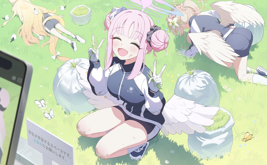 블루아카) 잡초뽑기 하는 티파티.jpg_1.jpg