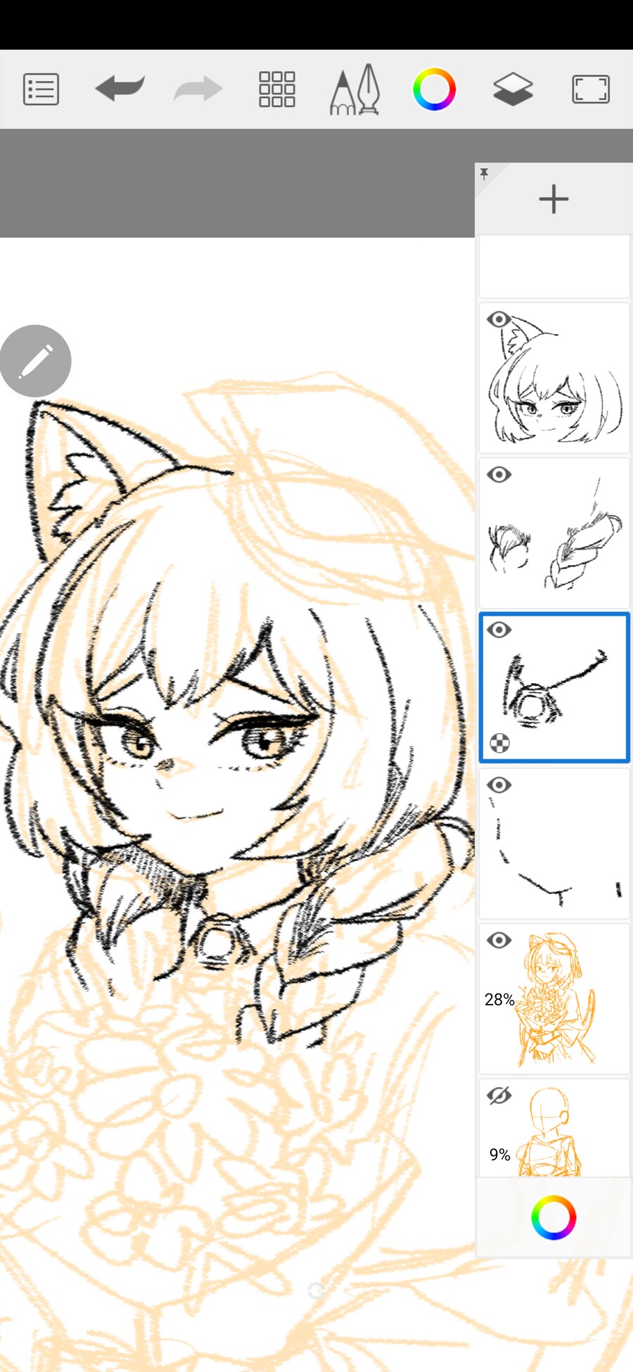 @, ZZZ, 겅듀겜) 어제 그린 아이마스, 젠존제, 프리코네 그림들!!.png_2.png