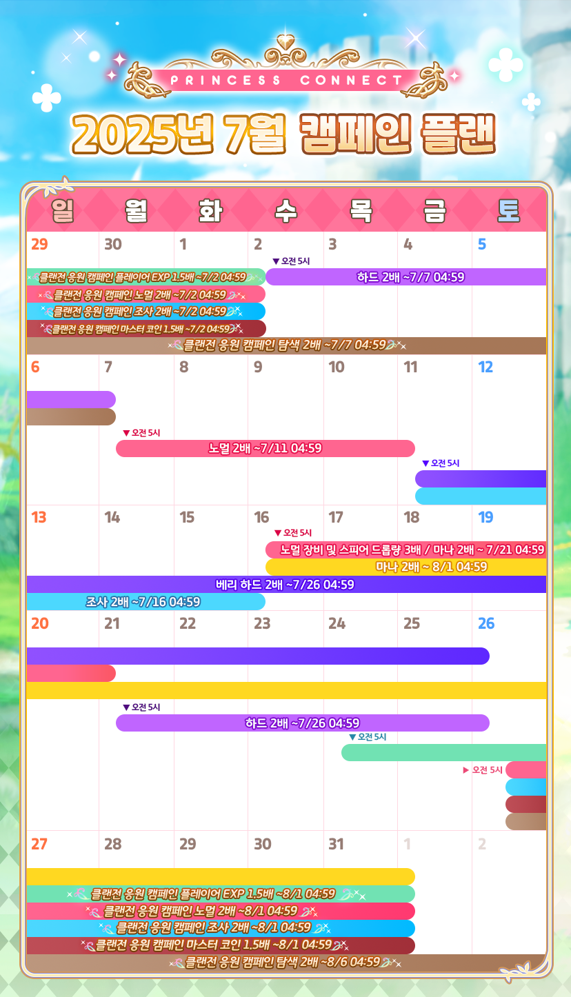 [프린세스커넥트] 7월 캠페인+6월 30일(월) 업데이트 내역 안내_1.png