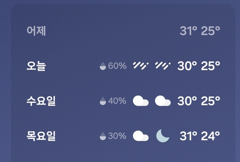 인간적으로 비가 오고 날씨가 흐리면 기온이 좀 낮아져야지_1.jpg