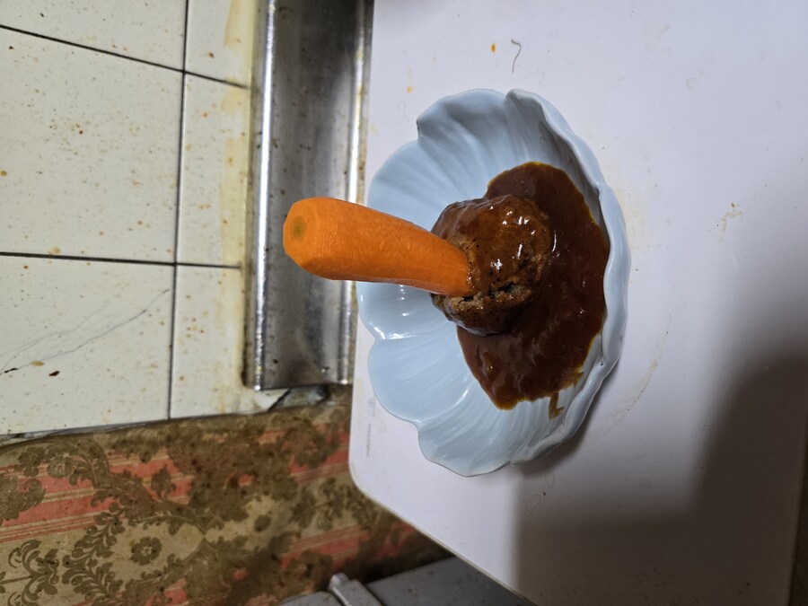 말딸)인스턴트 햄버그로 만들어본 당근 햄버그_1.jpg