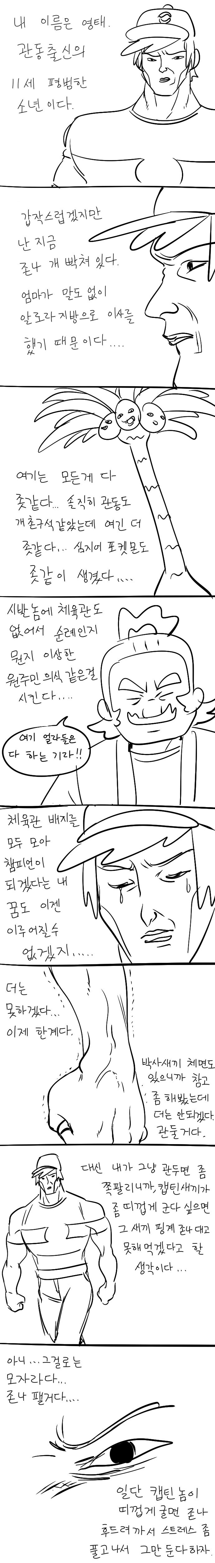 포켓몬) 섬 순례 돌다 빡친 영태 군.Manhwa_2.jpg