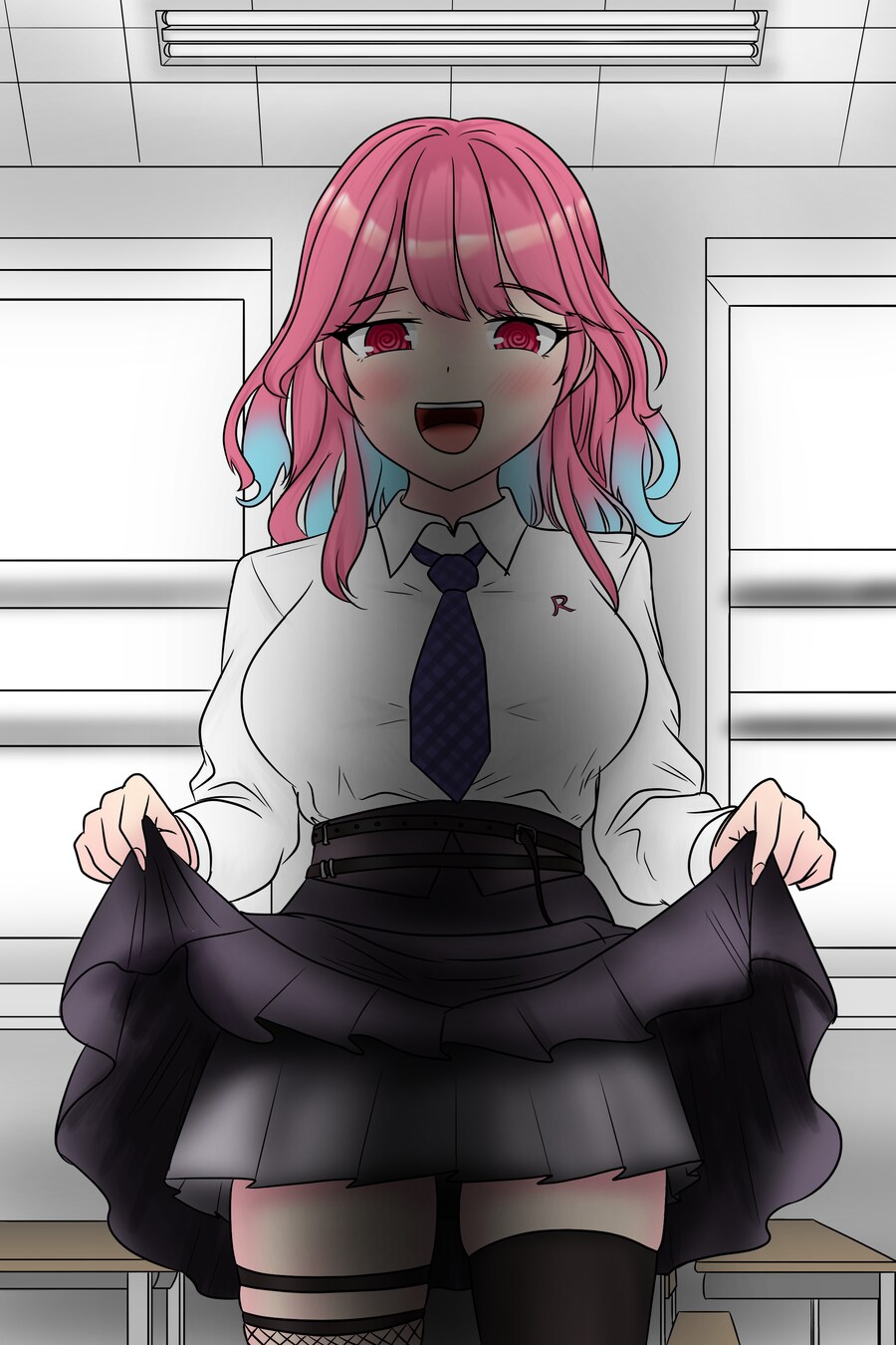 버튜버) 로제타가 치마 올리는 짤 그려옴_1.png