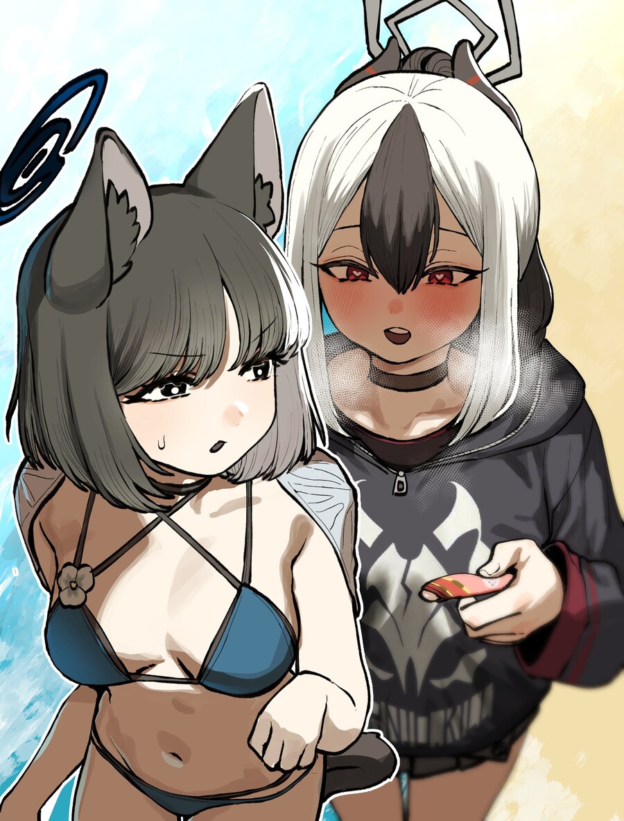 블루아카) "아니 이 고양이는 물에서 헤엄도 치네!"_1.jpg