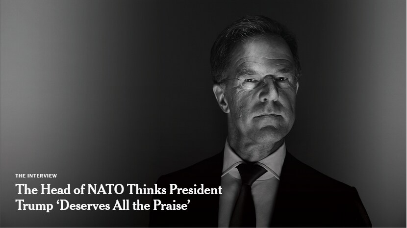 마르크 뤼터 NATO 총사령관: “트럼프에게 감사하고 있다”_1.png