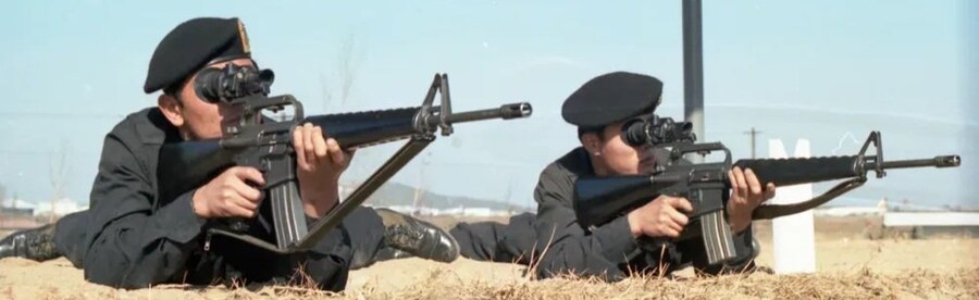 M16A1에 SUAST로 보이는 조준경 단 한국군_1.jpg