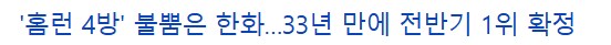 kbo) 자고 일어나니까 우리 한화가 1위 확정이였다_1.png