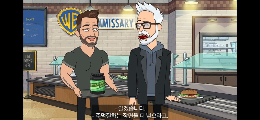 스나이더가 제임스 건한테 슈퍼맨 조언 중_2.png